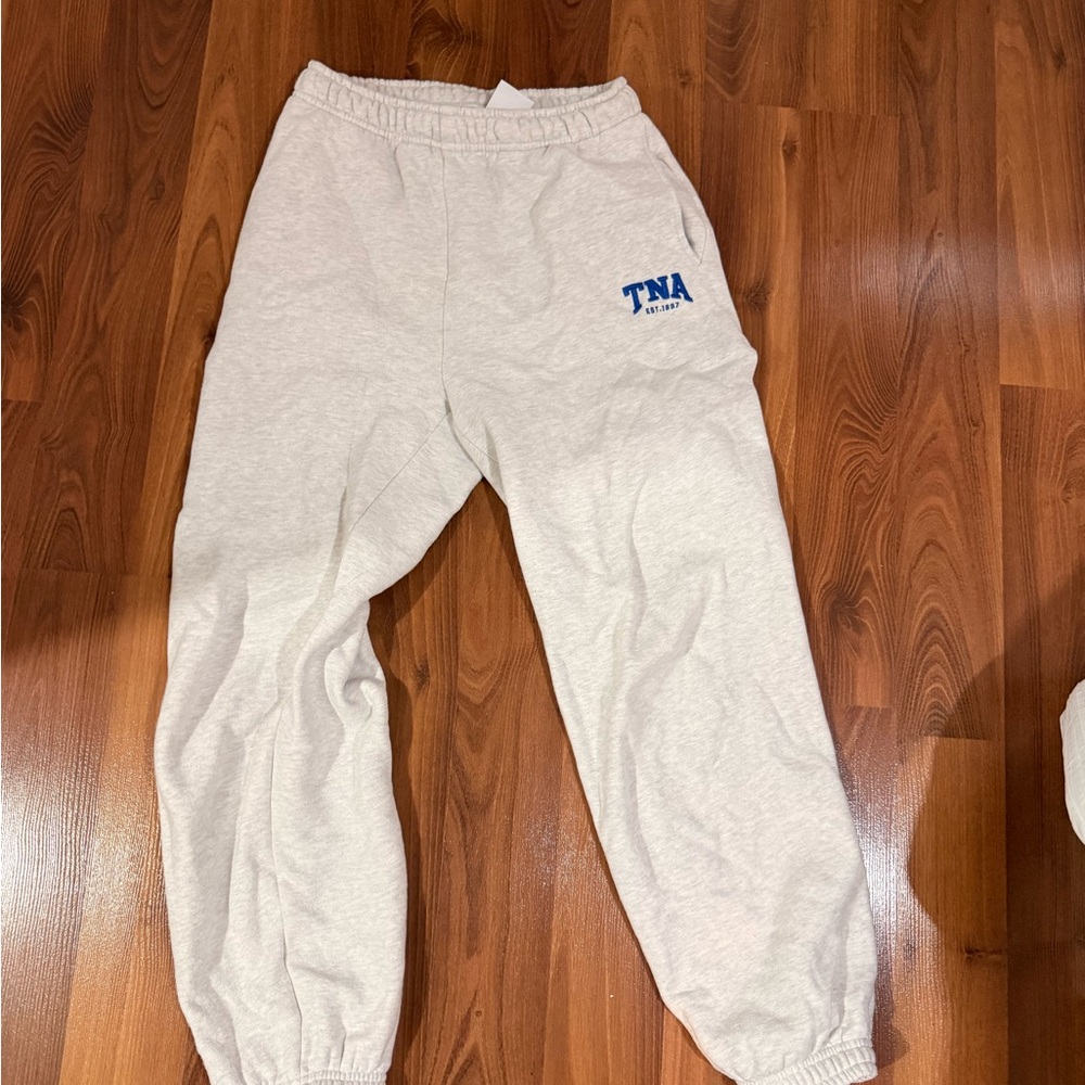 TNA Cozy Fleece Gray Sweatpants